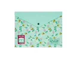 Bolsa para Documentos Fecho Botão A4 Tipo Envelope LEGAMI Fold Order Bee ''tiny Wings Big Dream''