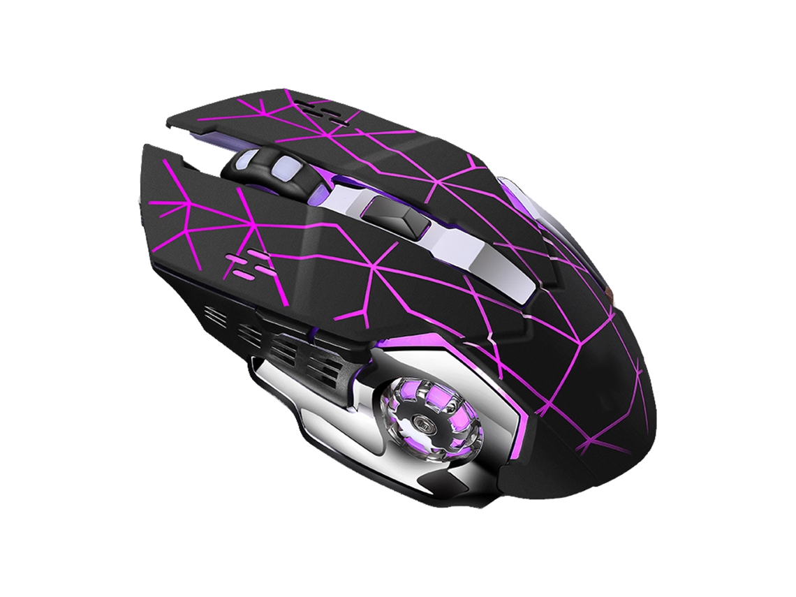 Aetheria mouse Sem Fio Gamer X8 com Led Backlit Silencioso 1800dpi Design Ergonômico para Pc