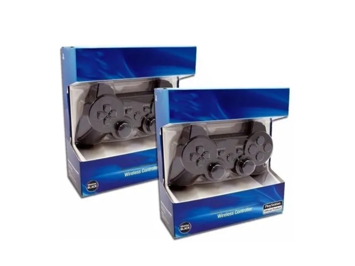 Controle Sem Fio Bluetooth Ps3 LAXISCREED 2un Preto