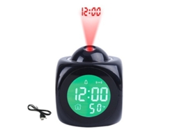 Relógio com Projeção para Quarto Hora e Temperatura Voz NEVEANCE
