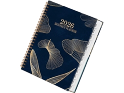 Agenda Semanal 2026 com Estampas Florais e Datas