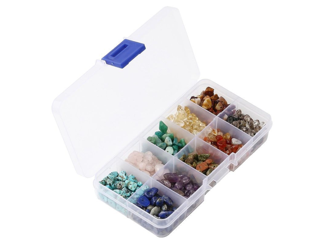 Pérolas De Pedra Natural Para Artesanato De Bijuterias Diy Com Caixa Cristal Bijuterias