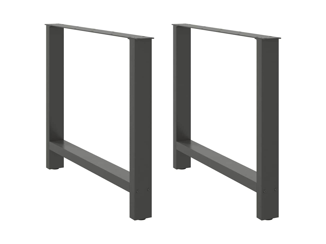 Dining Table Leg, Dining Table Legs Vidaxl Antracite Aço (100 X (72-73) Cm)