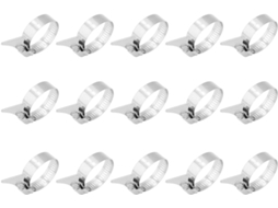 Abraçadeira Borboleta em Aço Inoxidável 304, faixa de 21 a 38 mm, 15 unidades CHABERLU