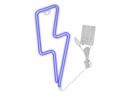 Rebe-luz Led Neón Decorativa Para Parede Com Usb/bateria, Lâmpada De Noite Azul Para Decoração De Quartos