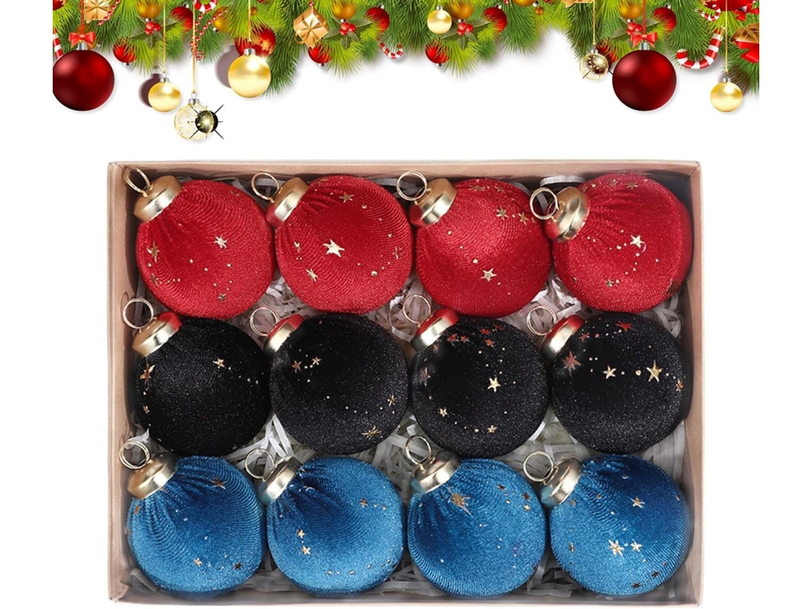 Conjunto De 12 Enfeites Para Árvore De Natal