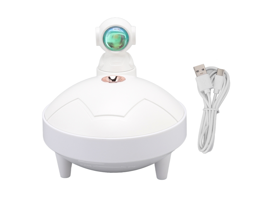 Humidificador de mesa Sunset Light astronauta 290ml, temporizador 4h, USB LAXISCREED