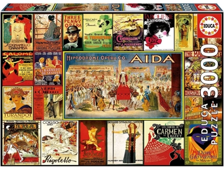 Puzzle Colagem de Óperas 3000 Peças