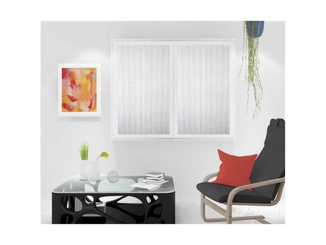 Soleil D'ocre Par De Quebra-ventos Maélis - 60x120 Cm - Branco E Cinza