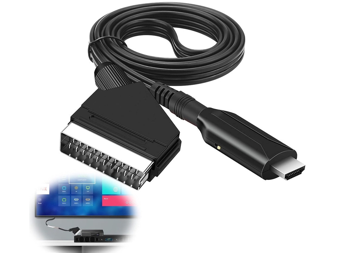 Adaptador Ing Scart para HDMI Full HD 1080p AQUAFORGE
