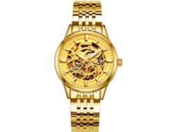 Globo Branco Dial Automático Auto Enrolamento Mecânico Relógio Luxo Cristal Safira Business Dress Watch Facpoet