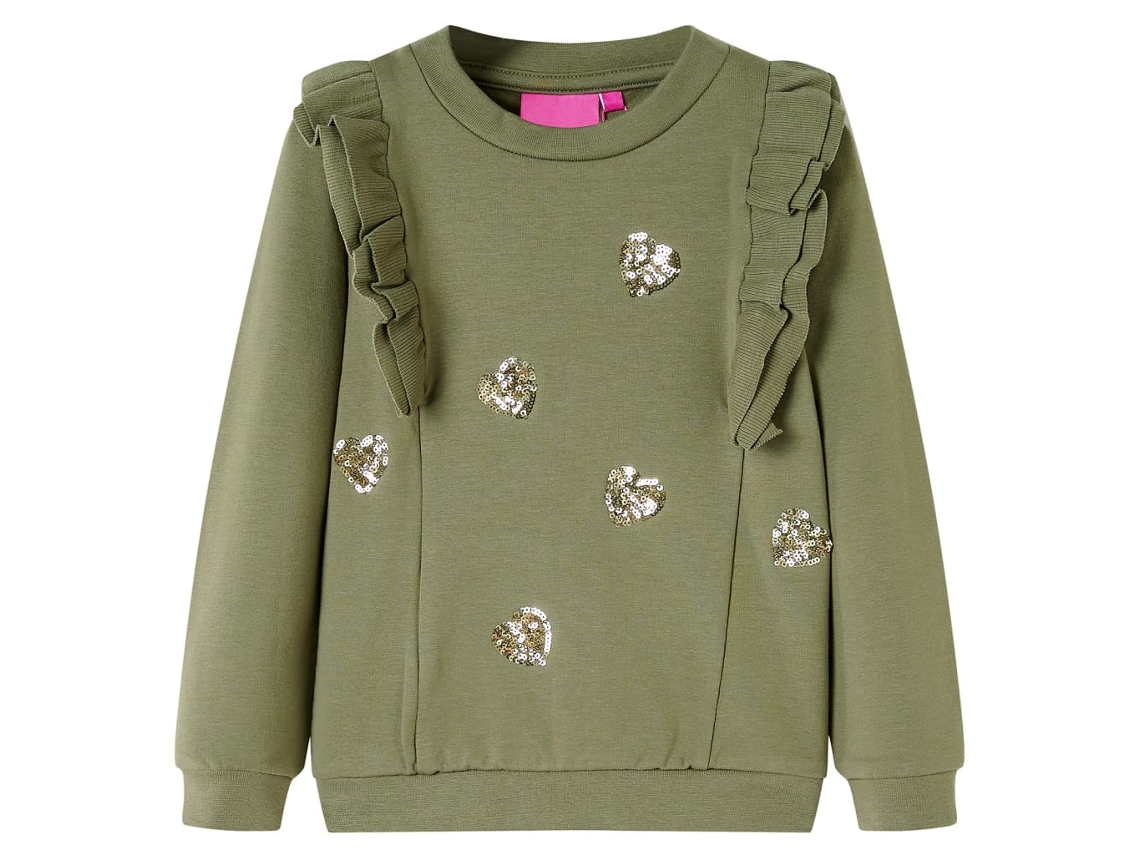 Sweatshirt Para Criança Cor Caqui 104