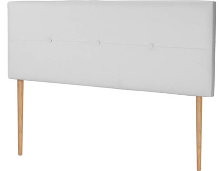 Cabeceira de Cama DHOME Estofada (Branco - Polipele - 150 x 5 x 105 cm)