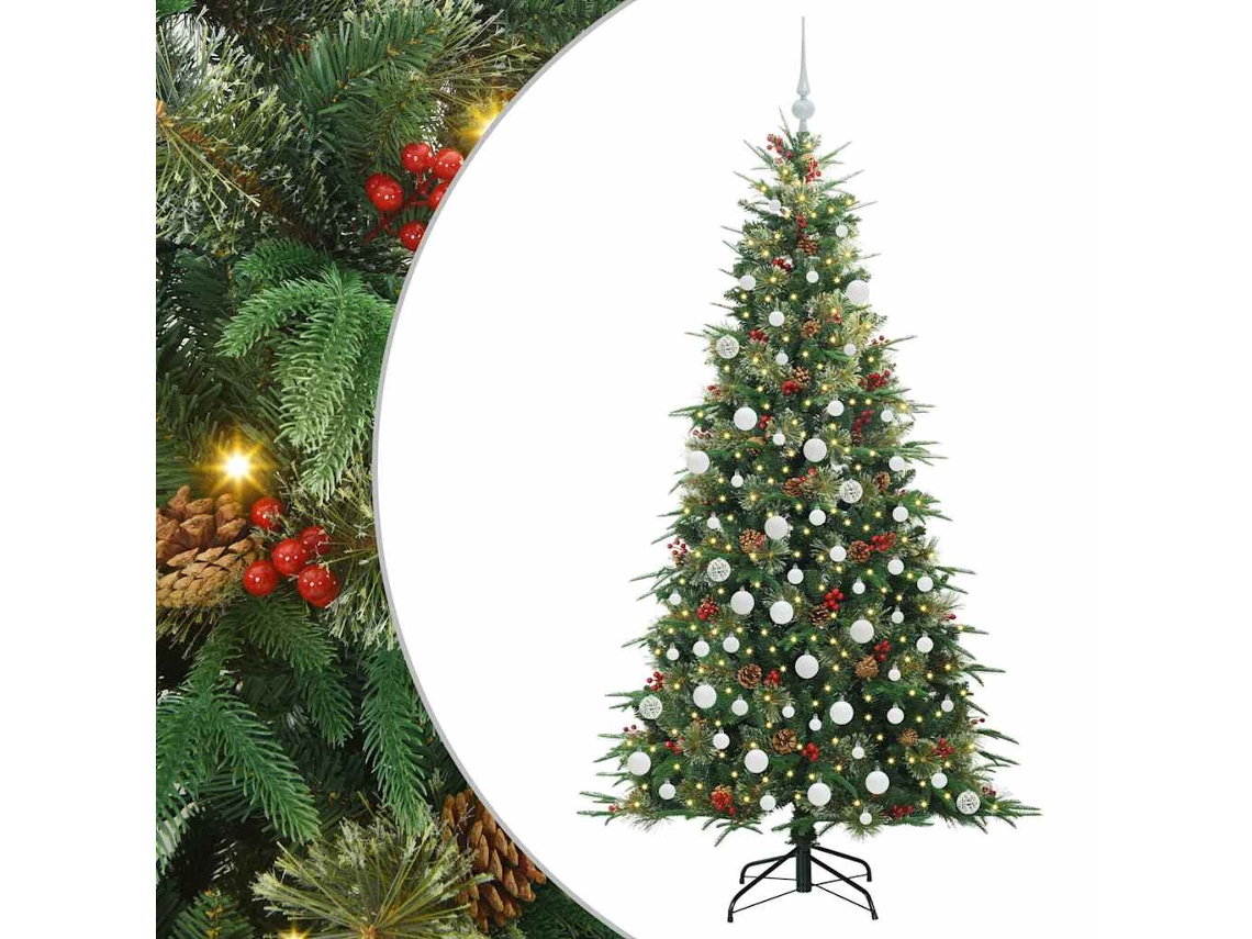 Conjunto 1 Decoração De Natal Vidaxl Verde Plástico (180 Cm)