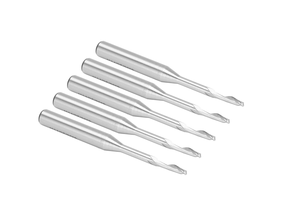 Laxiscreed - Conjunto De 5 Fresas Em Aço De Tungsténio De 8mm Para Fresagem E Gravação