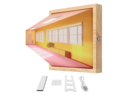 Luz Noturna 3d a Olho Nu com Ilusão Óptica Mural Usb Led Decorativa