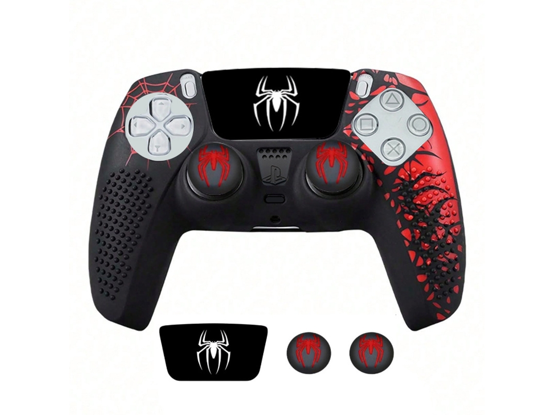 Capa Comando Para Ps5 Capa De Silicone Para Controle De Com Capas Para Joystick E Adesivos Cuich