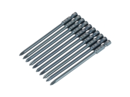 Conjunto de 10 pontas de chave cruciforme Ph1 | S/MARCA
