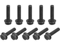 Parafusos Flangeados Sextavados Serrilhados M8x35mm em Aço Carbono Grau 10.9, Pac. 20 Unid CHABERLU
