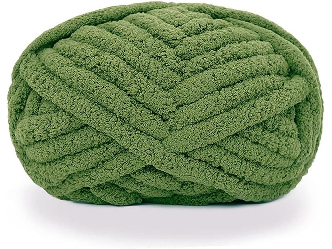 Lurelia Fio Chenille Grosso Macio Poliéster 2 Cm 226 G Para Tricô Crochê Mantas Artesanais