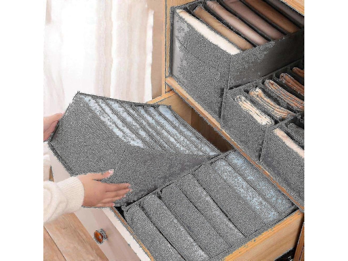 Conjunto De 3 Peças Zk 3 Caixa Organizadora Para Sutiãs E Roupas Íntimas, Com Divisórias Para Roupas E Compartimentos Para Jeans Hengjian