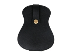 Porta palhetas de Guitarra, Estojo de Couro Pu de Grande Capacidade, Preto AQUAFORGE