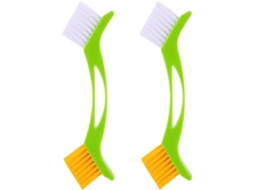 Escova De Limpeza De Plástico Verde Para Rejunte (2 Peças, Cor Aleatória)