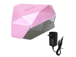 Lâmpada Secadora De Gel De Unhas Uv Led 24/48w Fonte Dupla Rápida Rosa Plug 100-240veu