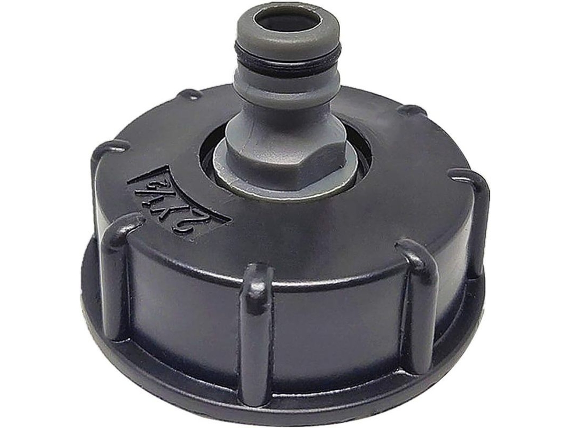 Adaptador De Mangueira Pequeno Para Tanque Ibc 1000l, Conexão Rápida, Entrada De 60mm, Saída De 1/2'', Plástico Resistente