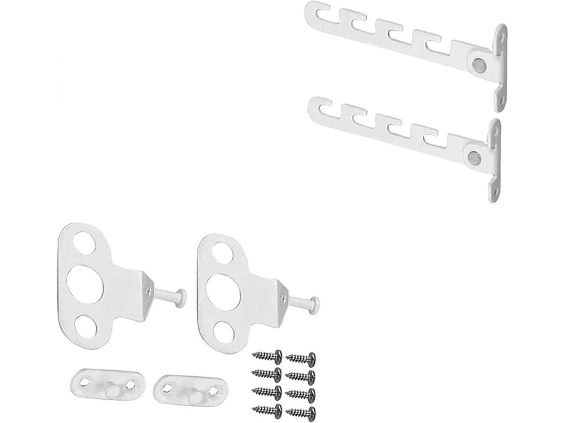 Pacote Com 2 Ganchos Para Abridor De Janelas Com 4 Trilhos, Ferramentas Diy Para Crianças Com Parafusos Para Janela De Casa Db Aquaforge