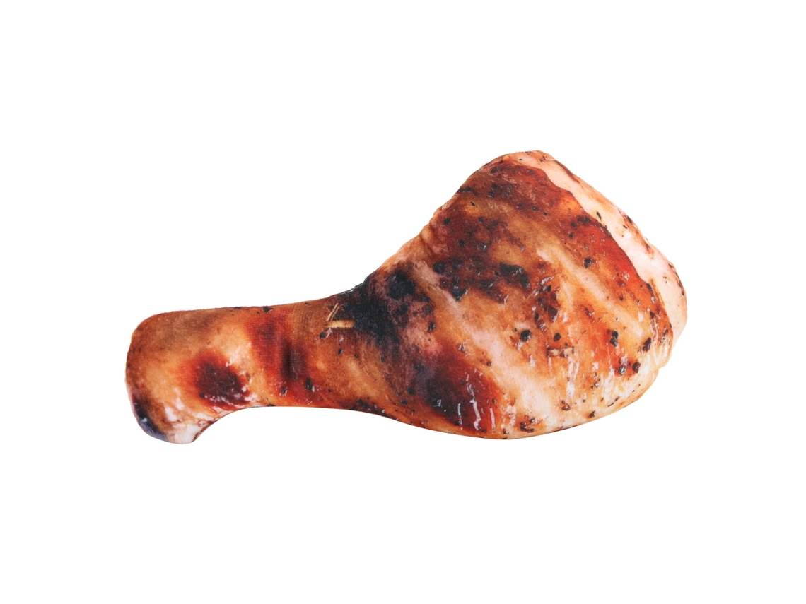 Mali travesseiro de Pelúcia Comida Simulada Frango Assado Almofada Macia Decorativa