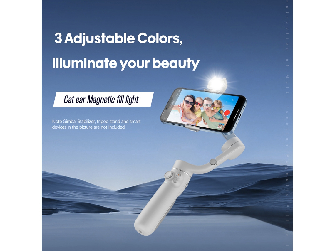 Startrc Multifunctional Magnetic Fill-in Light Portable Led Light With 3 Adjustable Color Temperature Compatible With Dji Om6/om Se/om 5/om4 Se