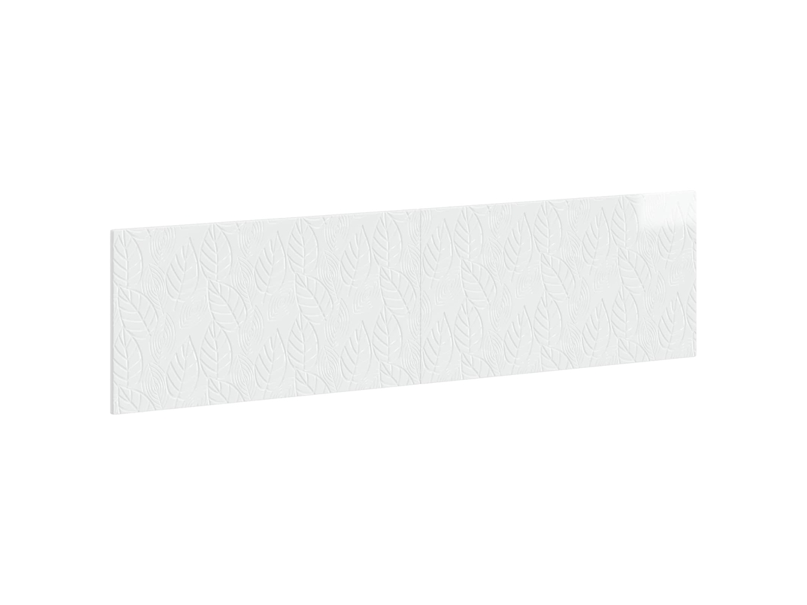 Vidaxl Cabeceira Montada Na Parede Delft Branco Brilhante