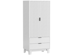 Guarda-roupa Moderno Para Quarto, 80x50x180 Cm, Branco