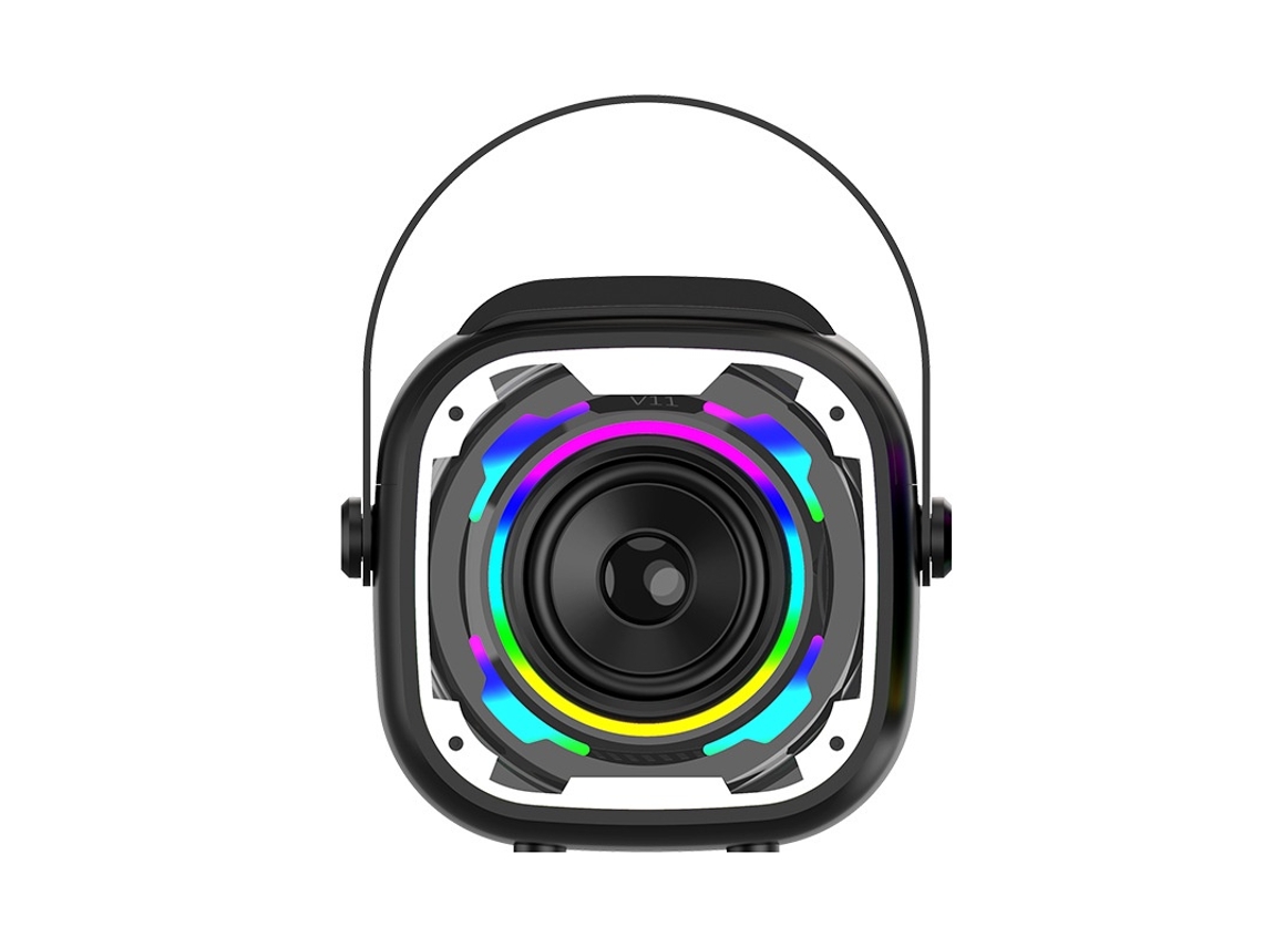 Máquina De Karaoke Chronus Bluetooth 5.3 Com Microfone E 6 Efeitos De Voz