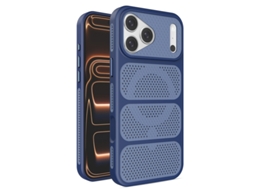 Capa Para Iphone 17 Pro Max Híbrido Magnético Azul Czhhmart