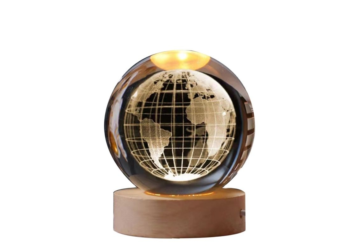 Globo De Cristal 3d Luminária Noturna, Decoração Natalina Para Casa, Luzes Coloridas