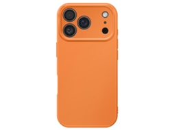 Avizar Capa Para Iphone 17 Pro Modelo Soft-touch Em Silicone Macio Antiderrapante Laranja