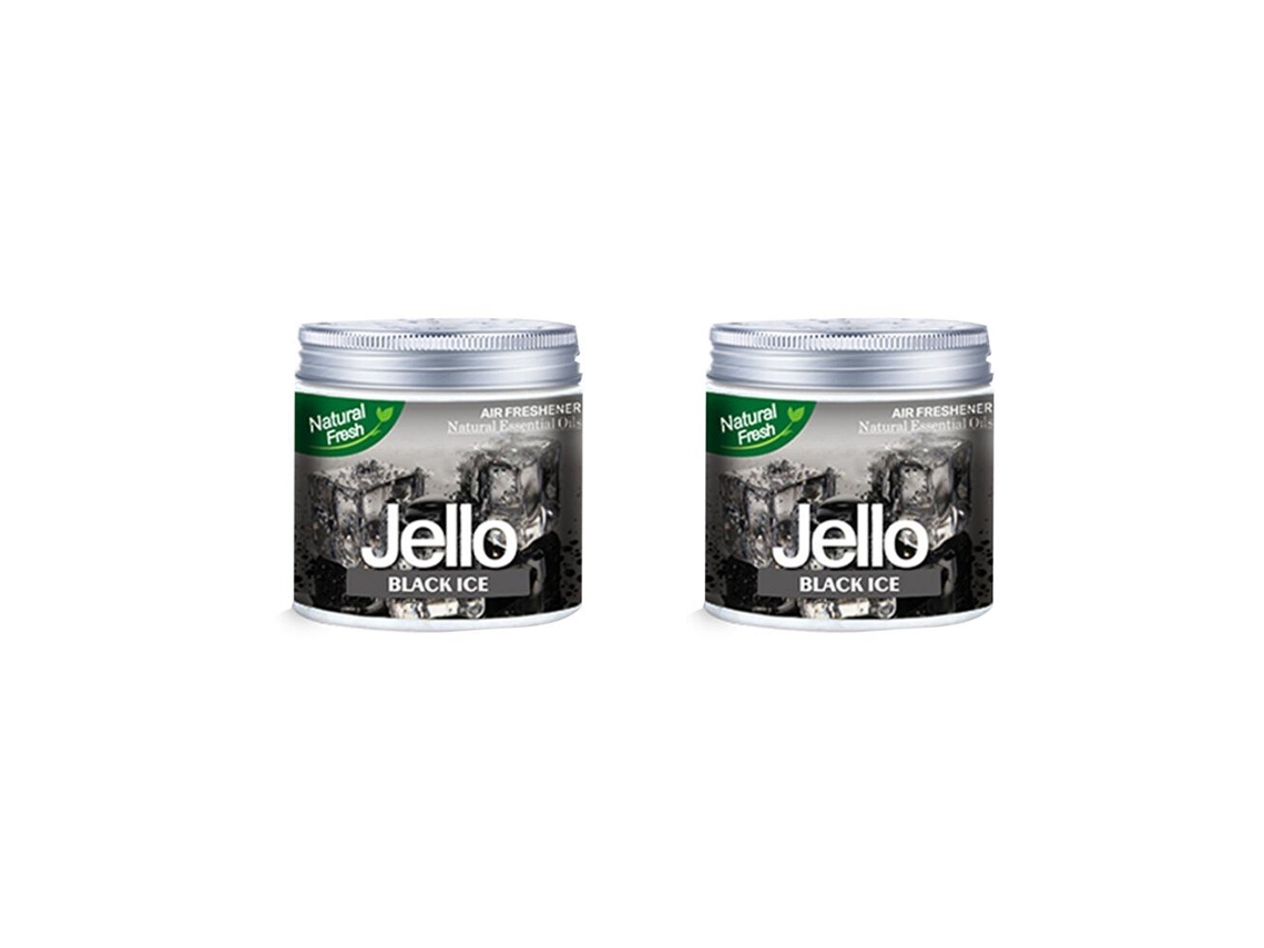 2x Aromatizador de Carro em Gel 220g Desodorizador e Perfume de Longa Duração Aromaterapia Automotiva Blackice (gelatina)
