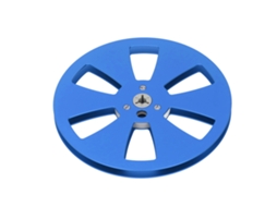 Carreteiro De Fita Vazio De 1/4 7 Polegadas Em Liga De Alumínio Para Gravadores Open Reel Revox Studer Azul