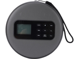 Kavolet Leitor Cd Estéreo Portátil Recarregável, Cabo De 3,5 Mm, Alto-falantes Duplos, Bluetooth, Mp3