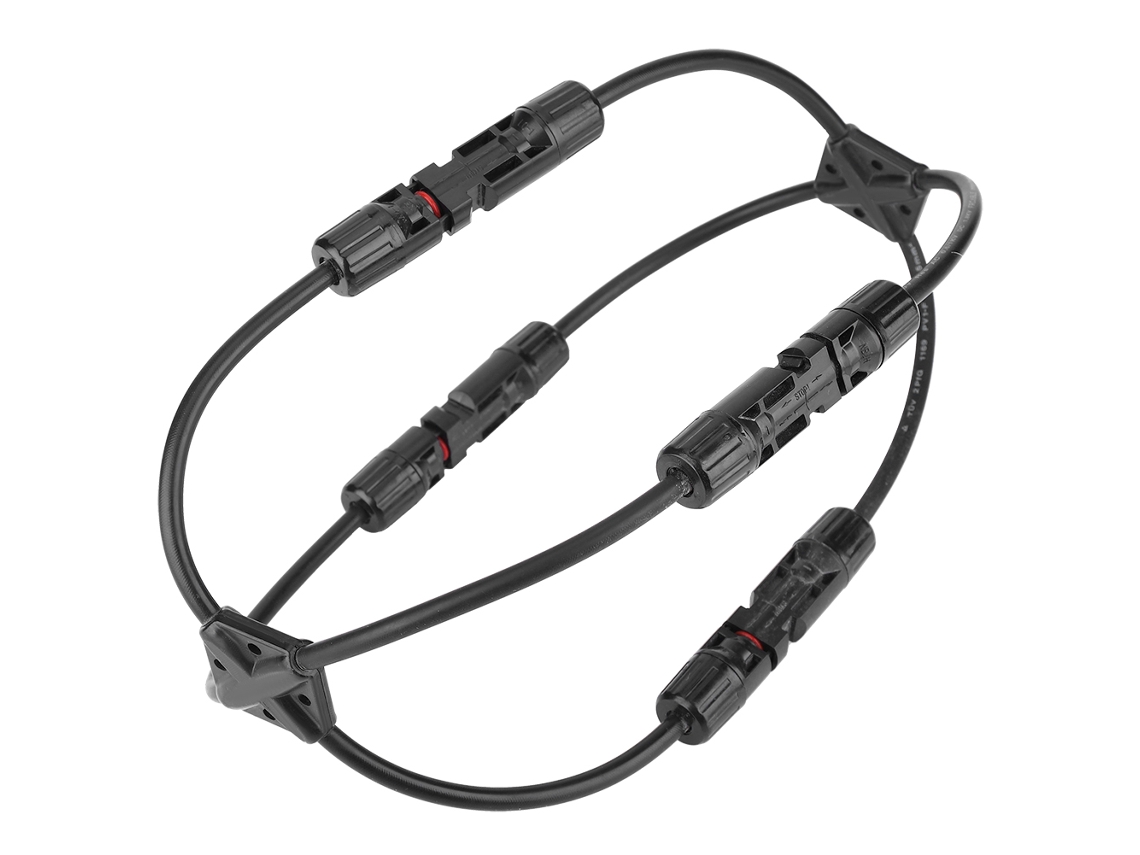 Conector Solar Paralelo Tipo X 4 Ramos 2 Unid