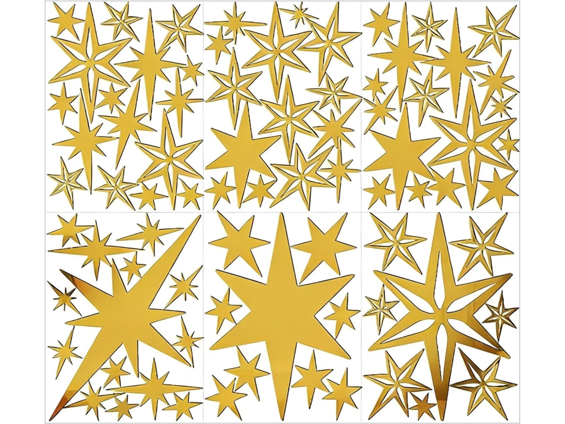 Decorações De Teto Em Formato De Estrela Em Acrílico Para Quarto |
