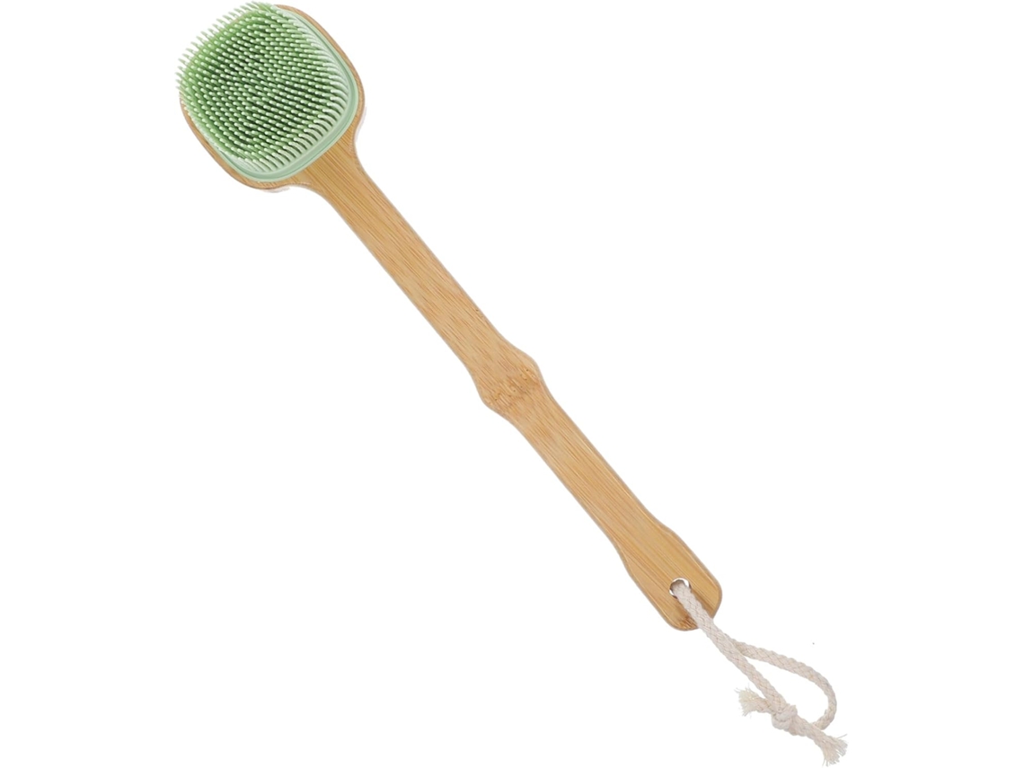 Escova De Banho Silicone Com Cabo Longo E Gancho, Escova Corporal De Silicone Macio Dupla Face Para Massagem, Limpeza E