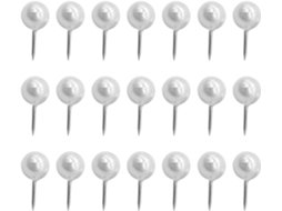 Tachininhas redondas de plástico e metal para cortiça, pacote com 100 unidades, versáteis e duráveis para mesa de sala de estar