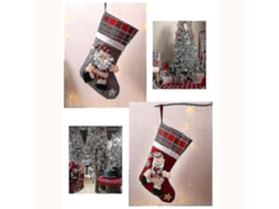 Conjunto De 4 Sacolas De Presente Criativas De Natal Em Formato De Bota E Pingente De Árvore De Natal Hengjian