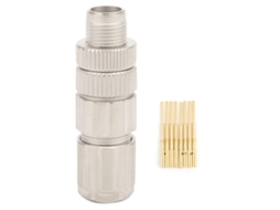 Conector Industrial M12 8 Pines X coding Todo Metal S/MARCA