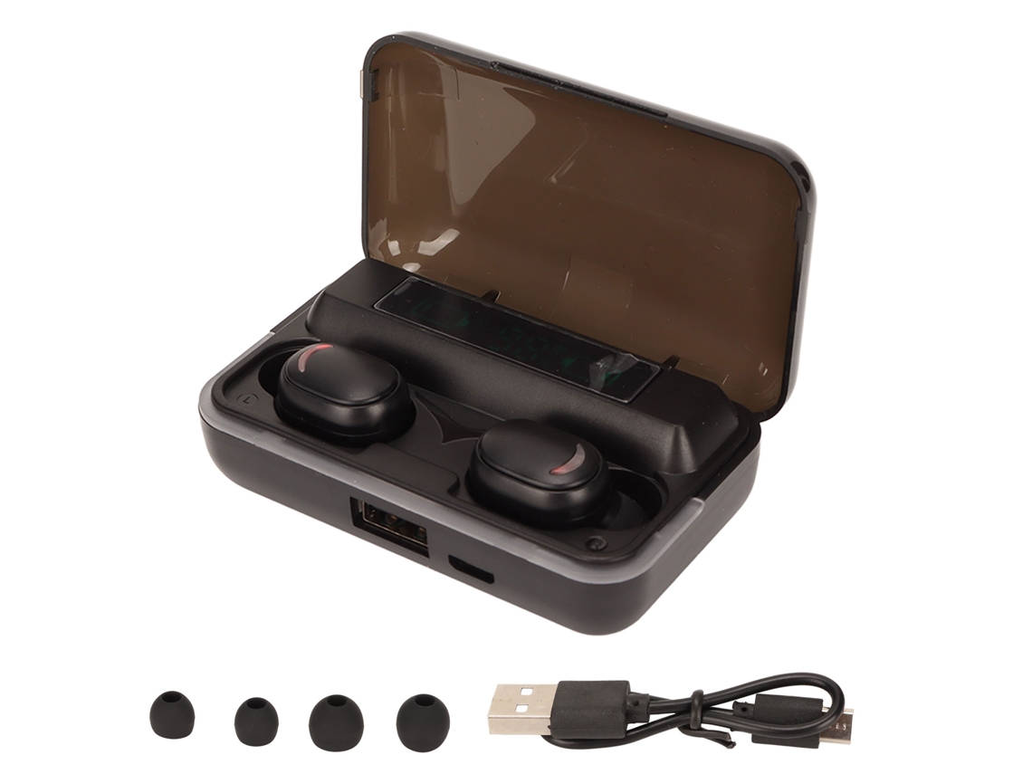 Fones de Ouvido Bluetooth com Graves Profundos, Som Estéreo Hifi, À Prova Dágua Ipx7, Microfone Embutido, Fones de CHABERLU