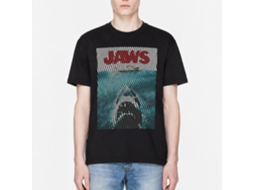 Rockinstone Jaws Movie Wiggly Black Adult T-shirt Size:m
