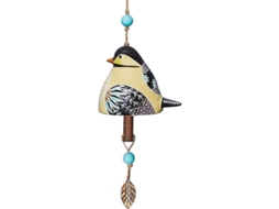 Sino De Vento Com Som De Pássaro Criativo Pingente De Pássaro Decorativo Jardim